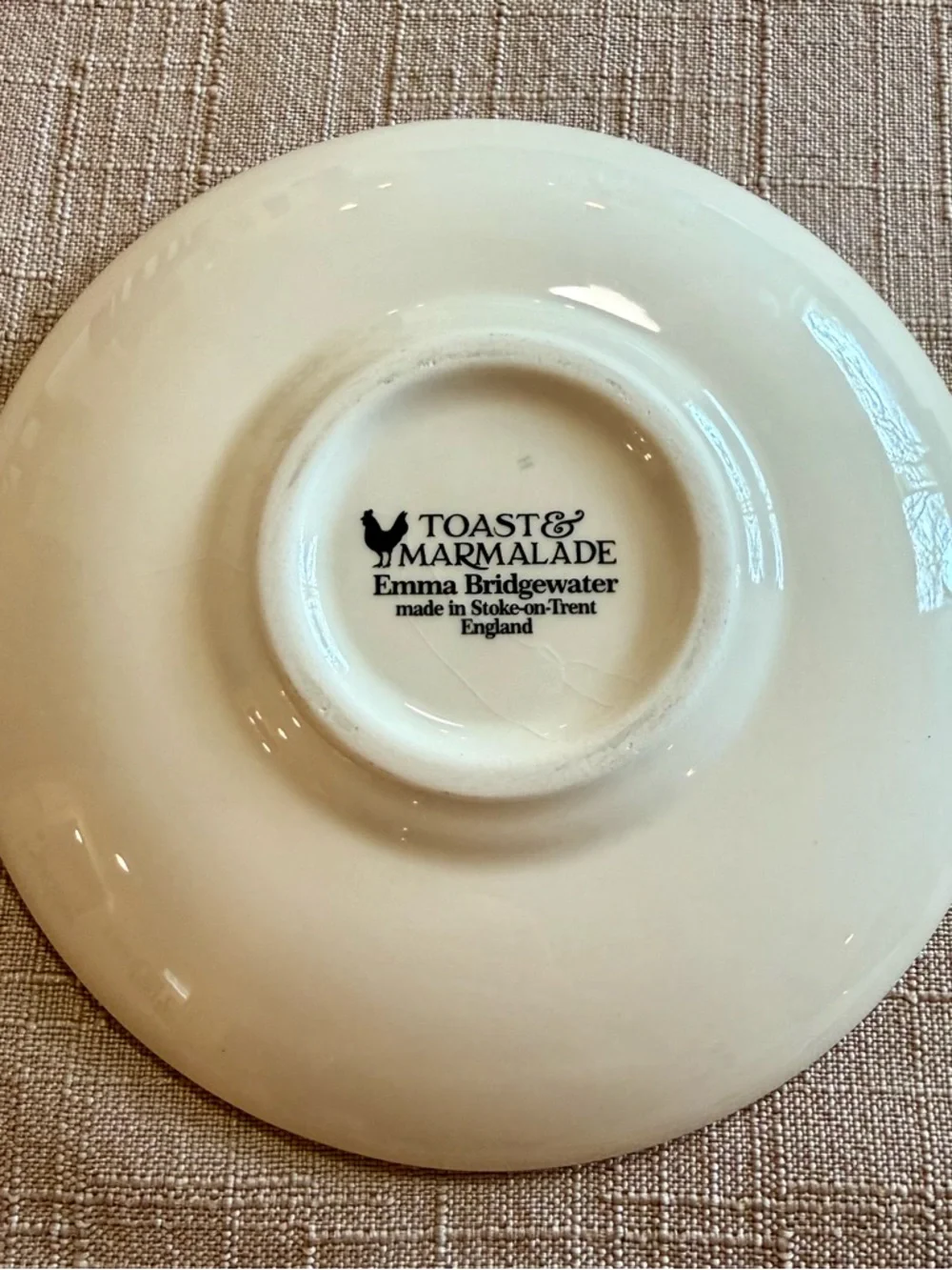 Emma Bridgewater Toast & Marmalade Love & Kisses coffee/tea saucers set of 3 - Picture 8 of 8